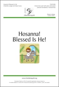 Hosanna! Blessed Is He! Unison/Two-Part choral sheet music cover Thumbnail